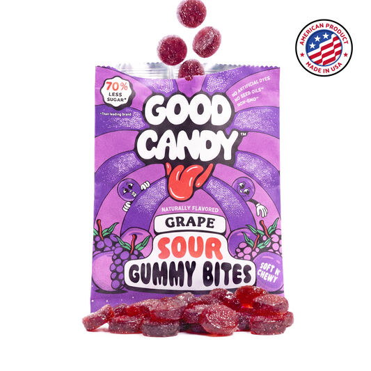 Grape Sour Gummy Bites