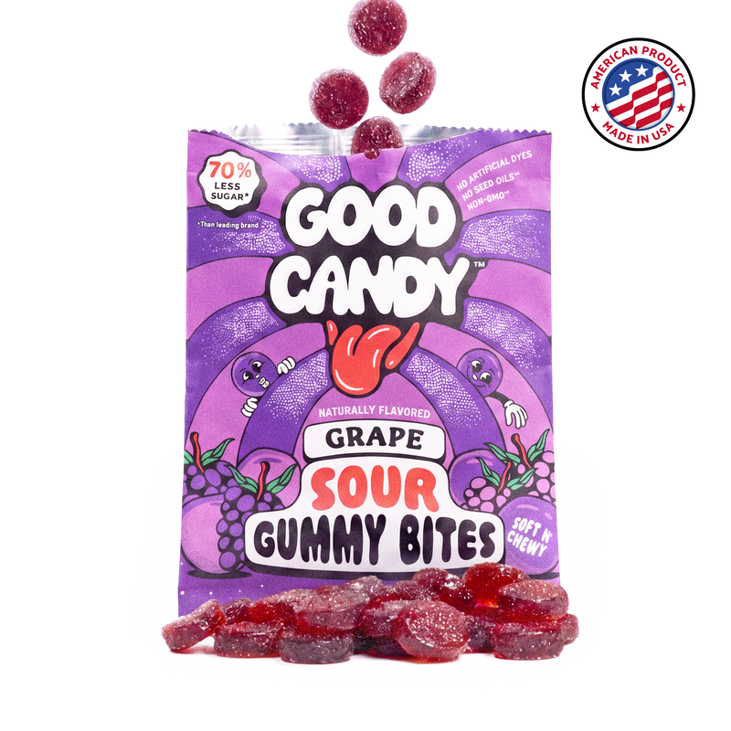 Grape Sour Gummy Bites