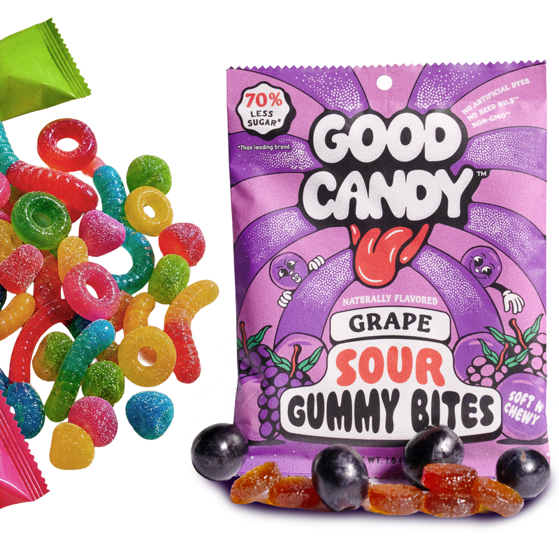 Grape Sour Gummy Bites
