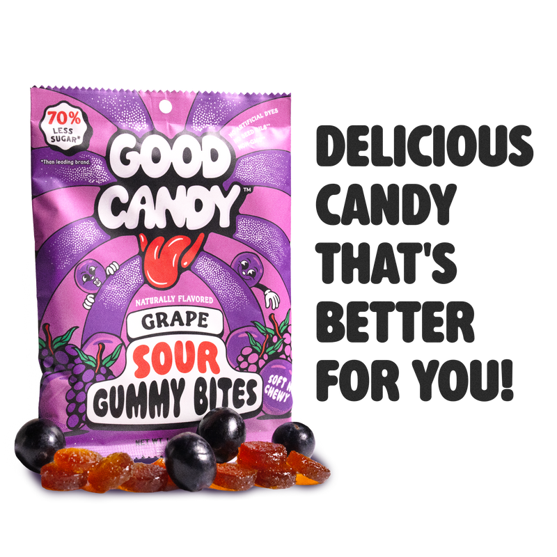 Grape Sour Gummy Bites