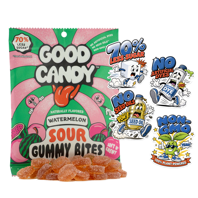 Watermelon Sour Gummy Bites